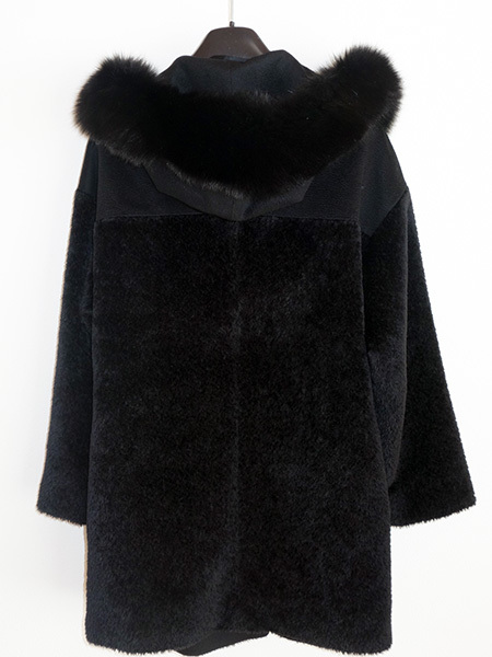 追跡☆Max Mara Studio☆MANGO FOXファーフード ウールコート