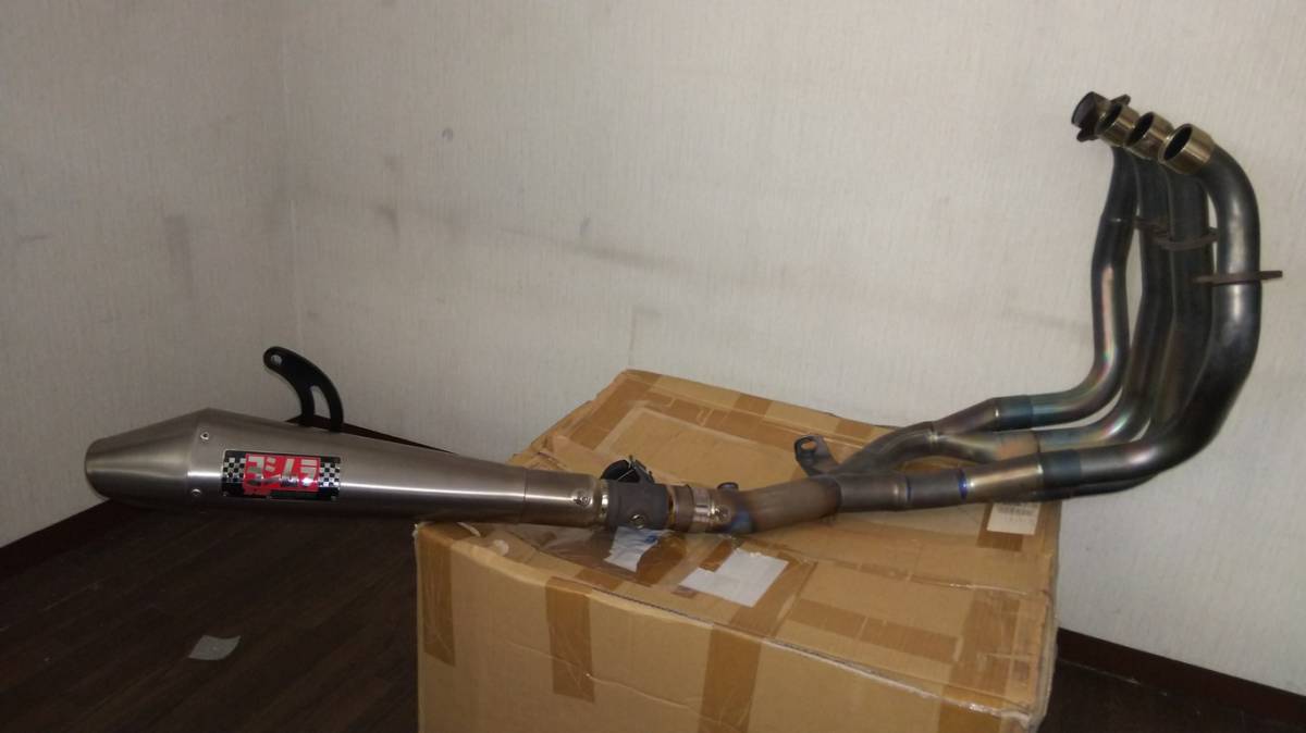 中古】ヨシムラ 隼マフラー トライコーン用 フルエキマフラー単体