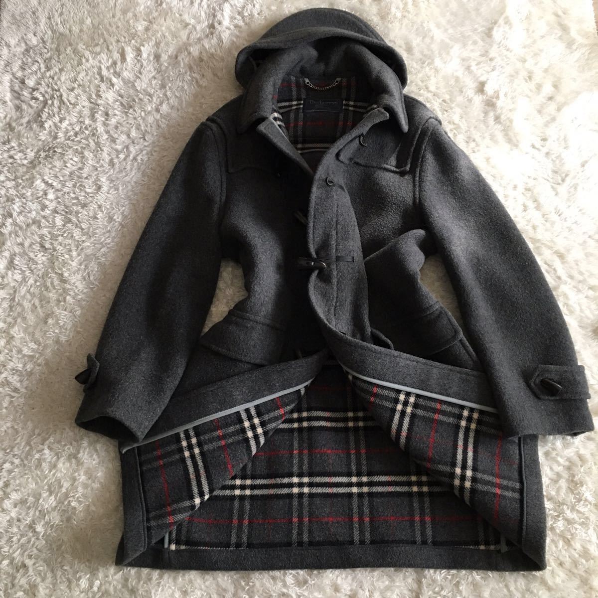 希少】Burberrys' ダッフルコート ノバチェック XL相当 グレー 【公式