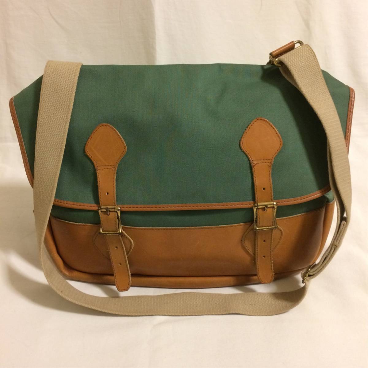 美品!! 80s L.L.Bean ショルダー バッグ 名作 ハバーサック ナイロン 