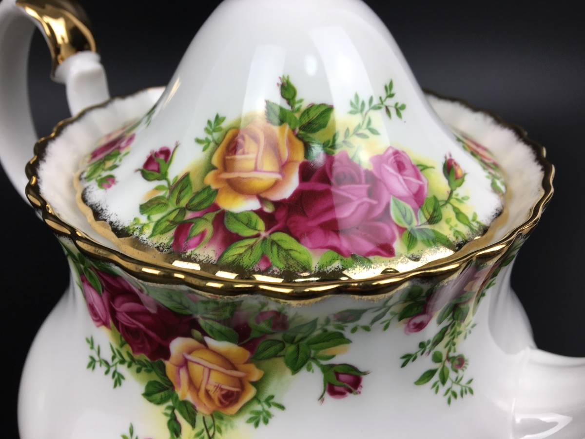 AZ-587 未使用 ROYAL ALBERT ロイヤルアルバート 金彩 ティーポット 