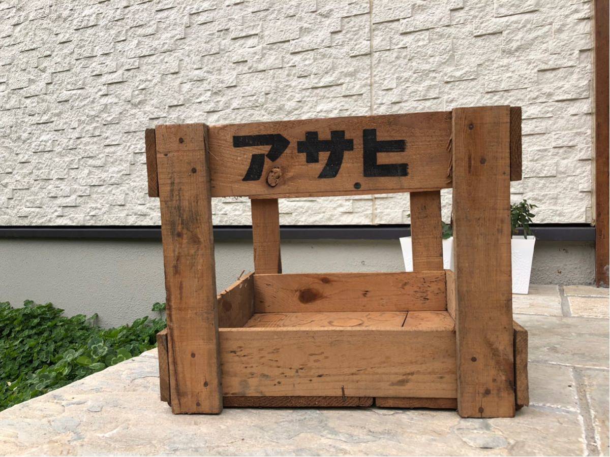 ビールケース アサヒビール - レトロ Yahoo!オークション 0 木製 木箱 