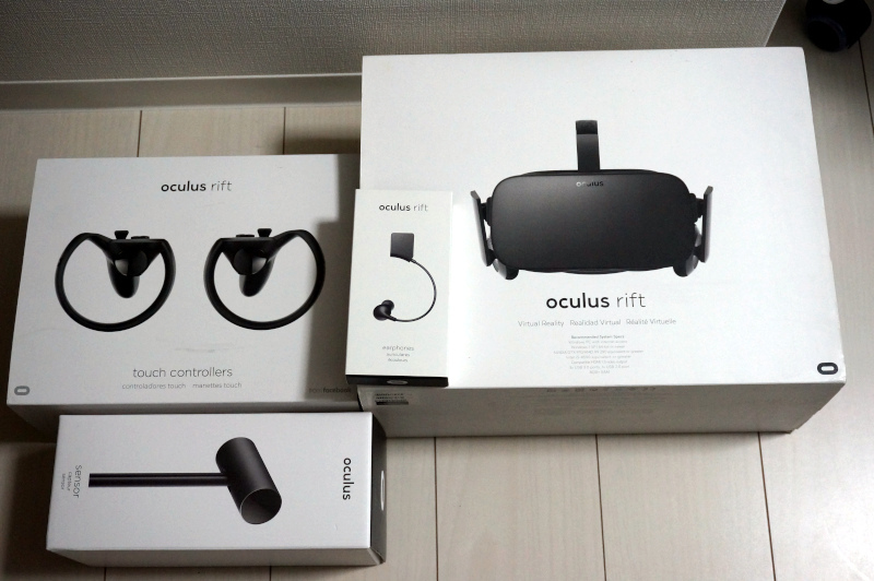 ☆【VR】Oculus Rift 別売イヤホン・センサー他 セット【360度  