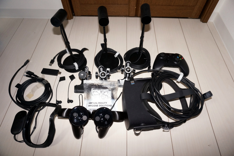 ☆【VR】Oculus Rift 別売イヤホン・センサー他 セット【360度  