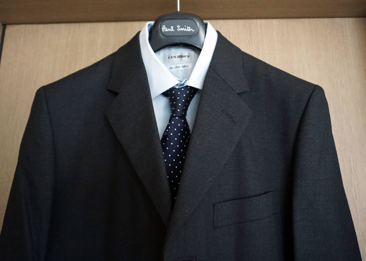 【大人気，高品質】 必見 ショップ ポールスミス Paul Smith 格安 チャコールグレーウールスーツ 柄なしの無地(スーツ)｜売買されたオークション情報、yahooの商品情報をアーカイブ公開 - オークファン 男性用