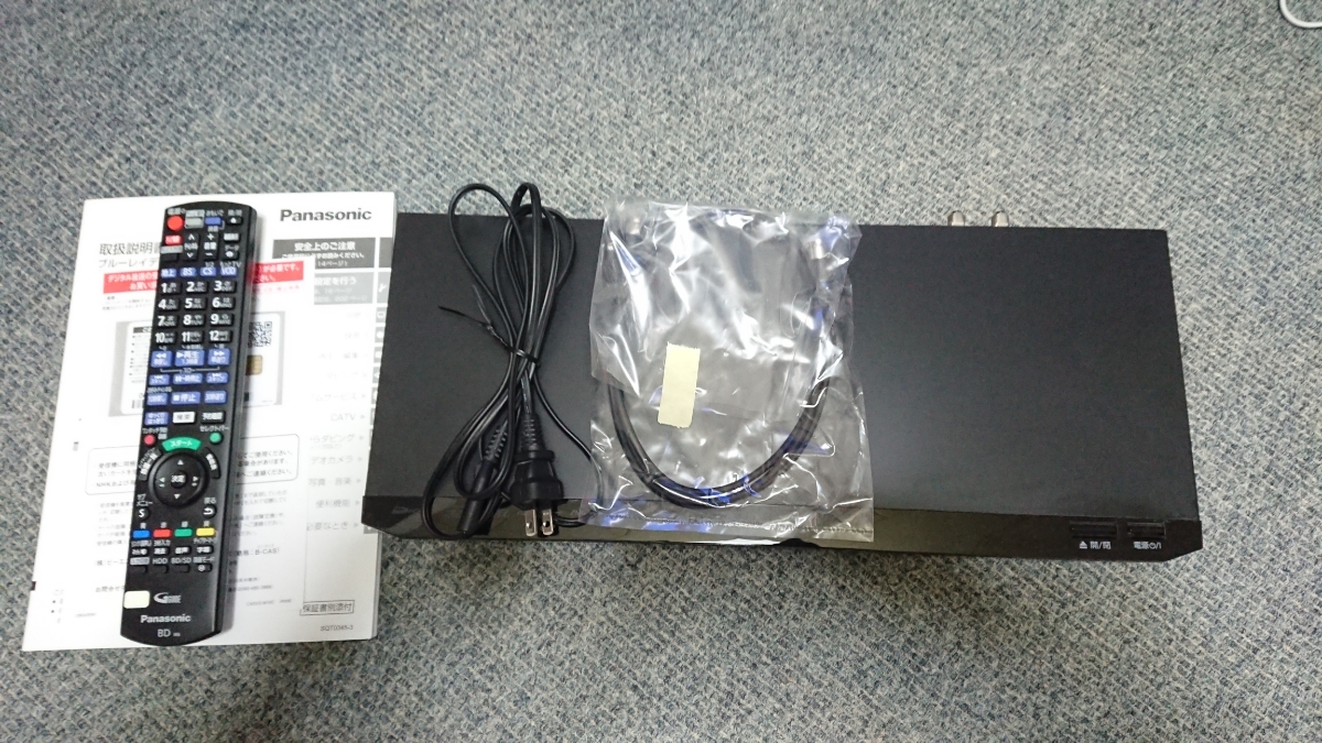 中古 Panasonic DIGA DMR-BRZ1000 ●385●3番組録画 中古 Panasonic ブルーレイディスクレコーダー DIGA DMR-BRZ1000 1TB 3