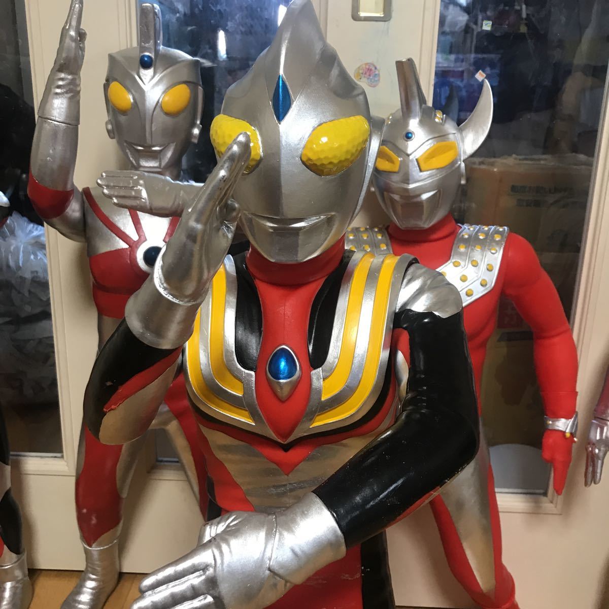 【希少珍品】ABC TOY ウルトラマンティガ 高さ80cm 特大 大型 巨大フィギュア ジャンボソフビ 等身大に迫る迫力 説明文必読
