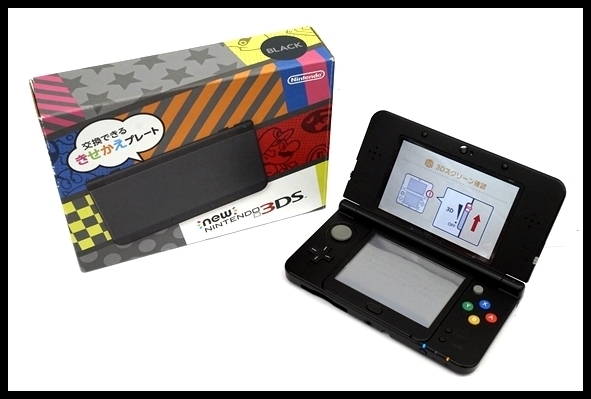 完動品】任天堂 New ニンテンドー 3DS ブラック 充電器付属！ 【箱付属 