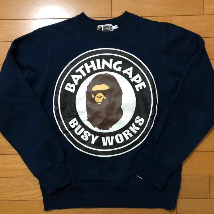 希少A BATHING APE BAPE BUSY WORKS ロンT