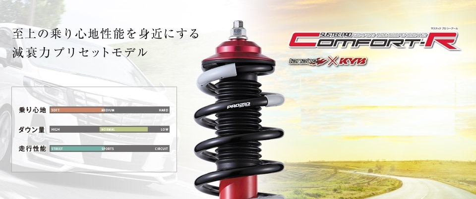 タナベ SUSTEC PRO CR ネジ式車高調 クラウンハイブリッド AWS210 H25/12~ CRAWS210MCK(S02068