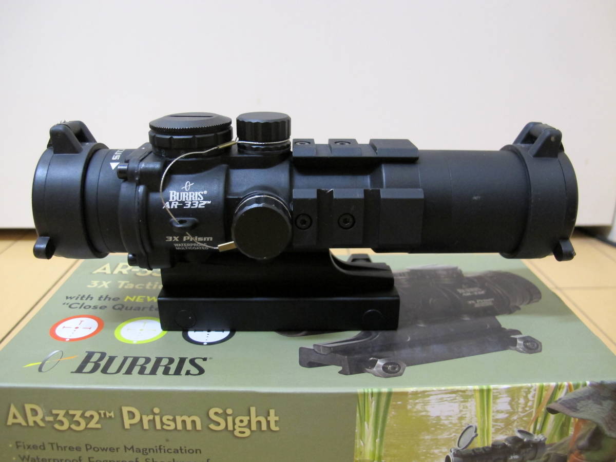 実物 BURRIS バリス AR-332 Prism Sight 3倍 スコープ トイガン