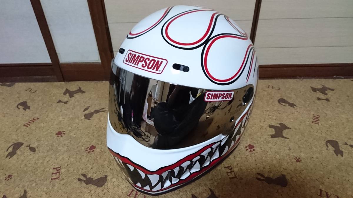 SIMPSON (シンプソン) バイク用 フルフェイスヘルメット M30 ホワイト 