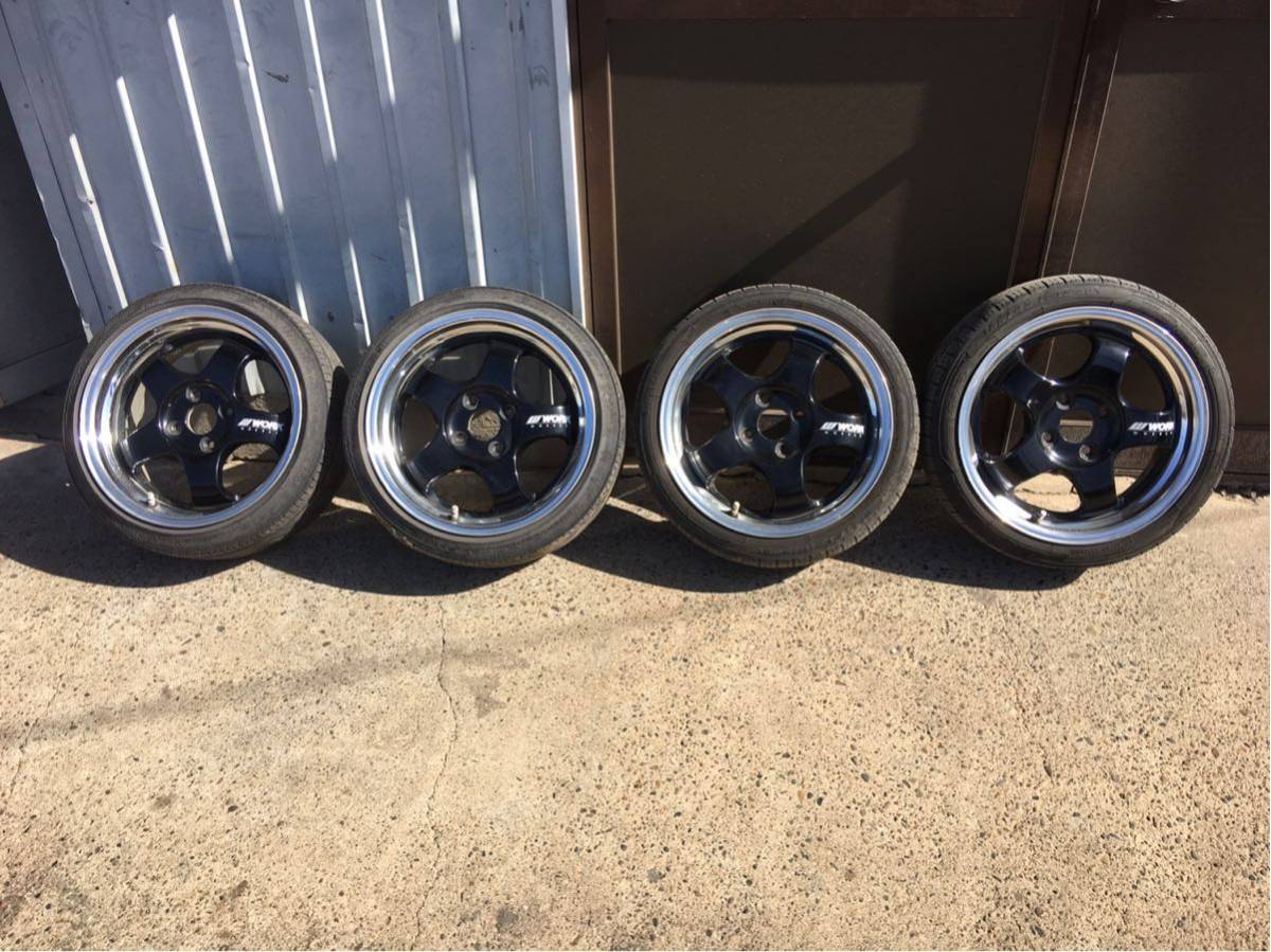 WORK 15インチ VS-KF 6.5j 5.5j PCD100 + 車用 ホイール | 114.3」の 