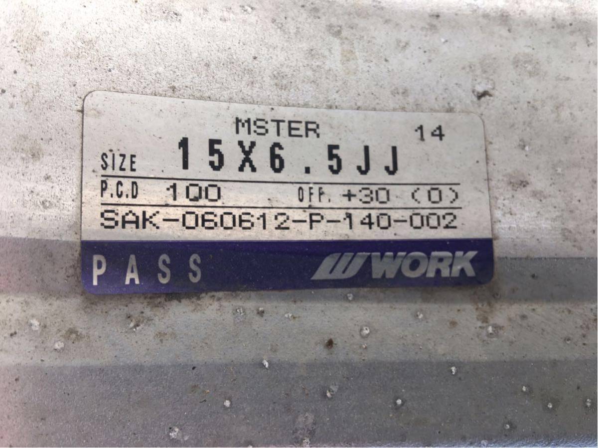 WORK 15インチ VS-KF 6.5j 5.5j PCD100 + 車用 ホイール | 114.3」の 