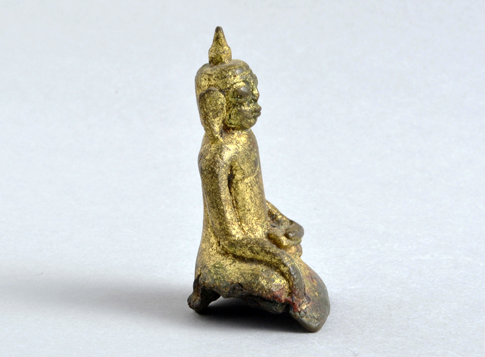 ビルマ（ミャンマー）シャン州 青銅製 仏像 17～18世紀頃 / 発掘出土品