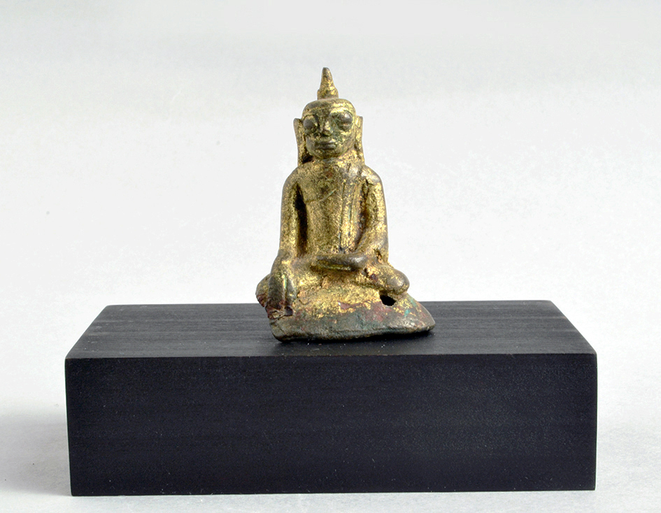 ビルマ（ミャンマー）シャン州 青銅製 仏像 17～18世紀頃 / 発掘出土品 