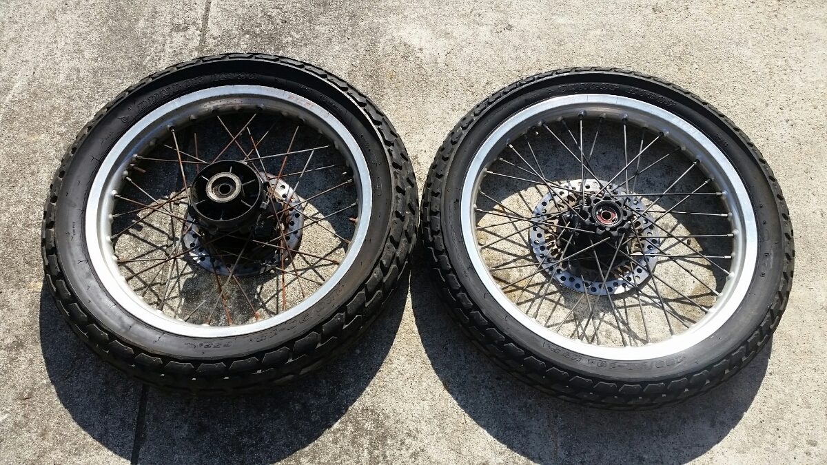 売れ筋】 XLR250 MD22 RKエキセルリム ホイール 前後セット 【公式通販】