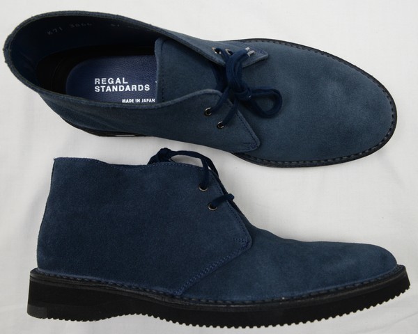 ●REGAL STANDARDSリーガルスタンダーズチャッカブーツ(51NR，紺，26.0)新品