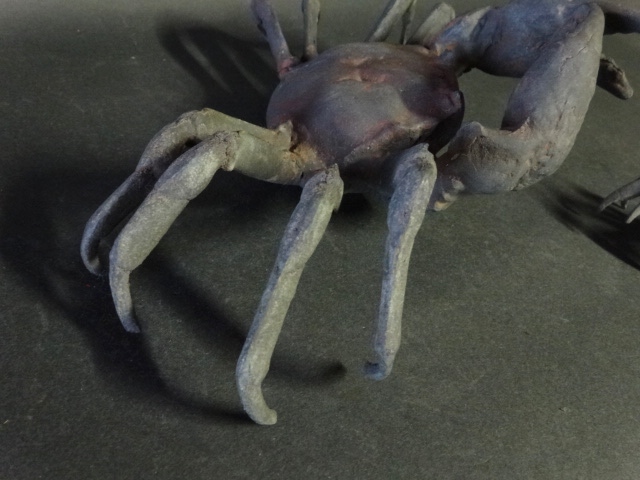 【広吉堂】銅　蟹　アンティーク　置物　盆栽　レトロ　時代