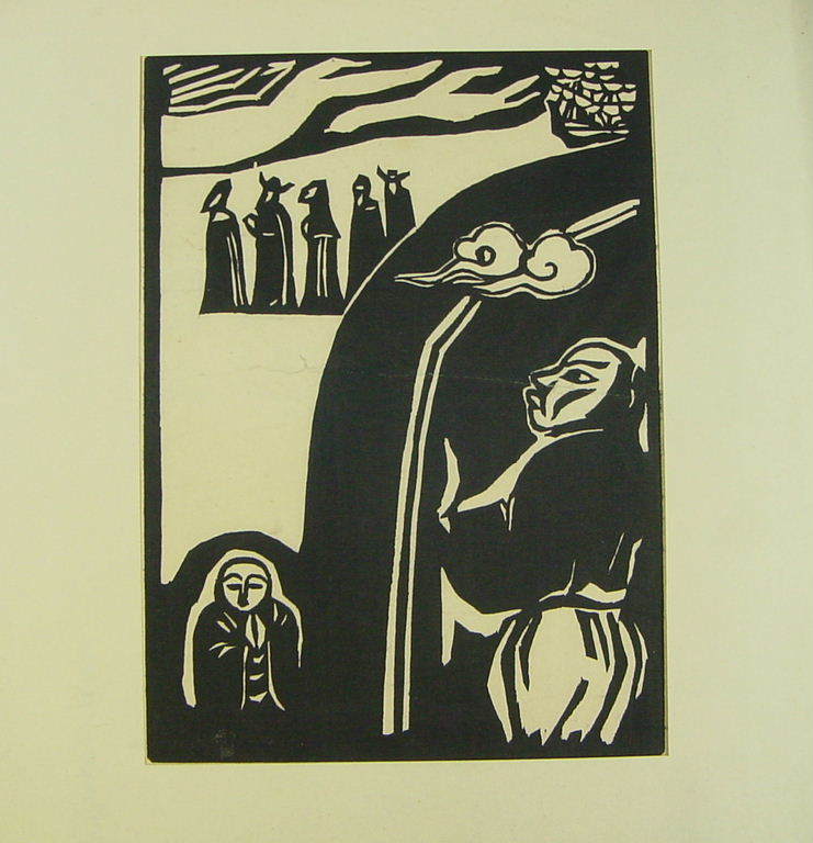 「柏崎黒船館 吉田正太郎の木版画4点 縹亭版画集収録作 昭40」！_8