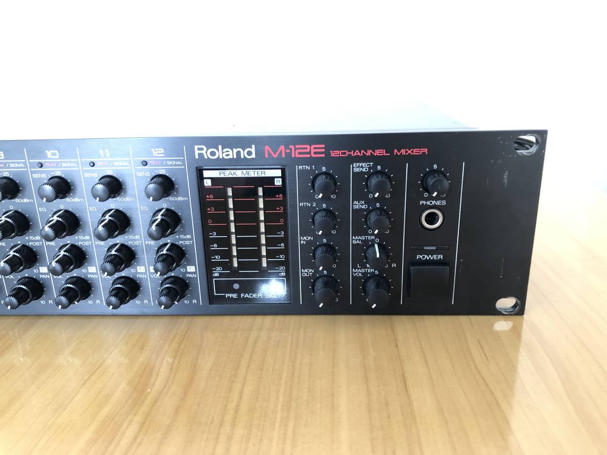楽器・機材 Roland M-12E 12chミキサー 日本製 MIXER エフェクト