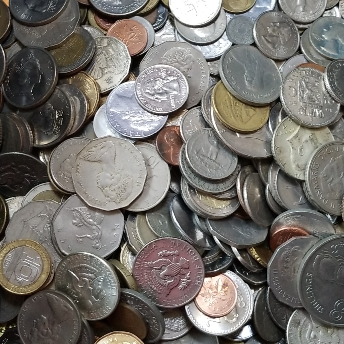 メダル コイン 硬貨 古銭 約5kg以上 まとめて 外国古銭 外国コイン