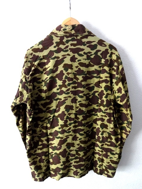 レア□A BATHING APE:ベイシングエイプ□猿カモ柄□シャツ&パンツ パジャマ