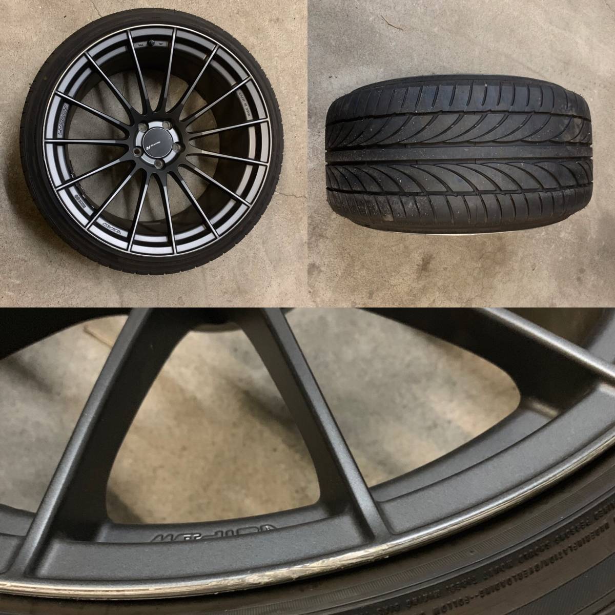 エンケイ RS05RR 20インチ PCD114.3 5h 11j+32 ATR275/30/20 1円スタート