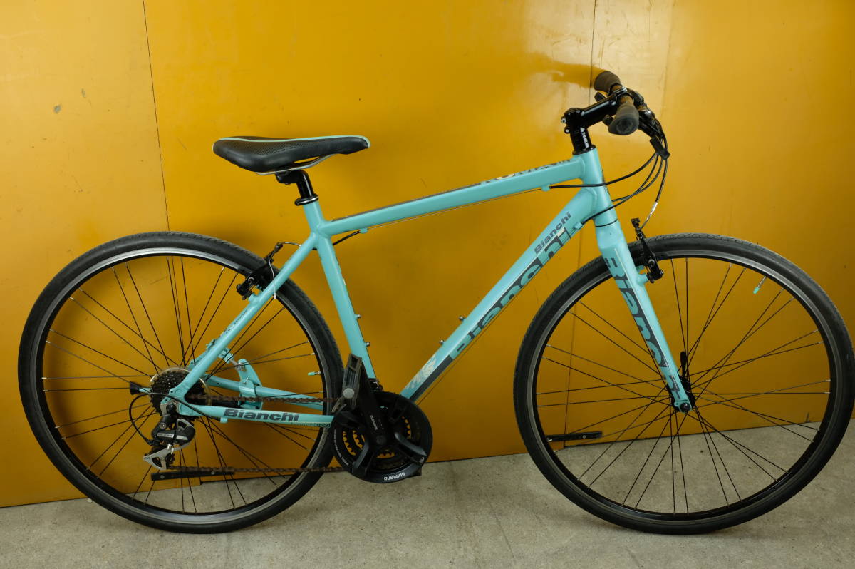 BIANCHIビアンキ ROMA 3 700C アルミ 24速 500mmクロス 美品☆ビアンキ ローマ3 BIANCHI ROMAⅢ700C アルミ 24速 500mm