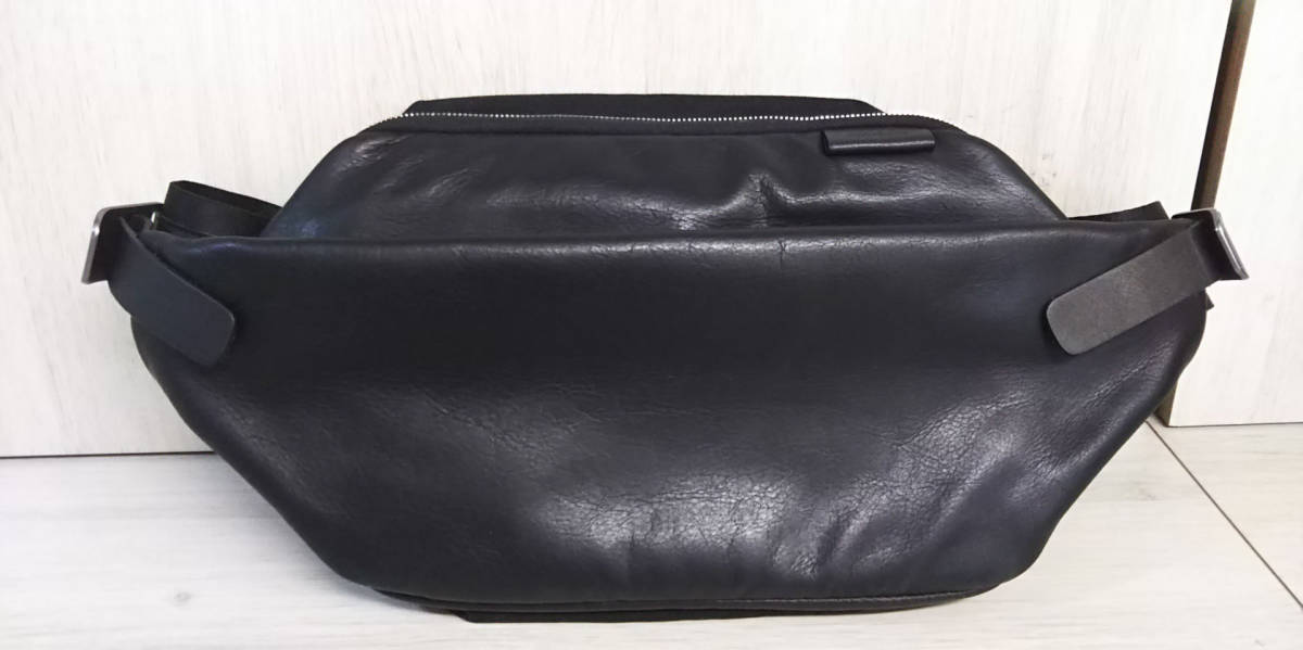 Cote＆Ciel コート エ シエル ボディバッグ [0013-1005] ブラック 黒 牛革 キャンバス メッセンジャー 鞄 メンズ [保存袋付き]