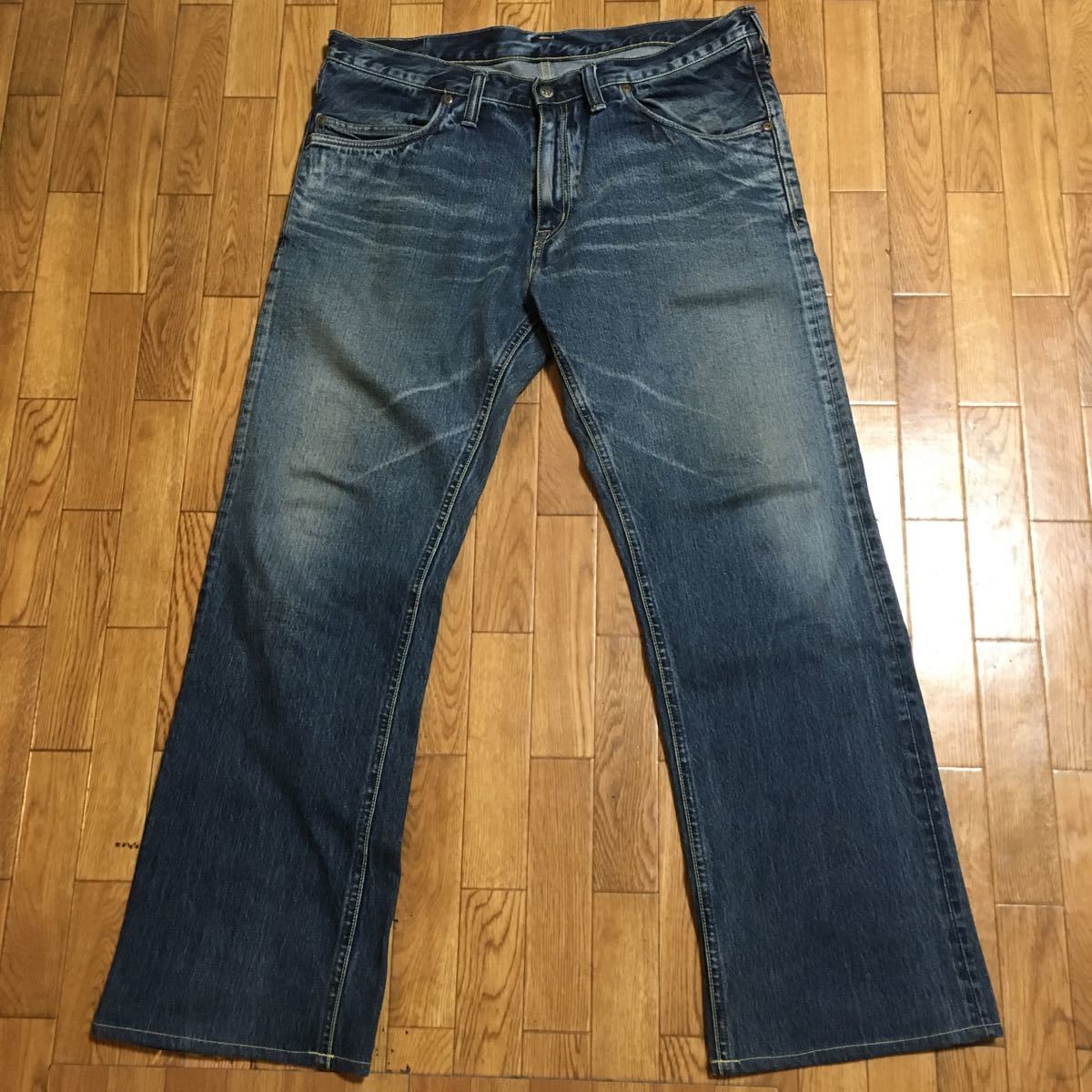 日本製 BLUE BLUE ブーツカット デニム W34 ブルーブルー 古着 パンツ 