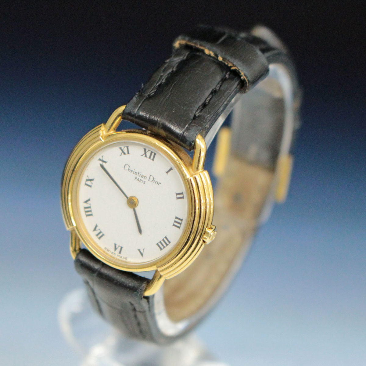 電池交換済 稼働品☆Christian Dior クリスチャンディオール 58.121