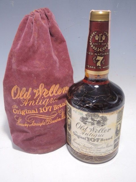 希少 98/○オールドウェラー バーボンウイスキー アンティーク 107 7年