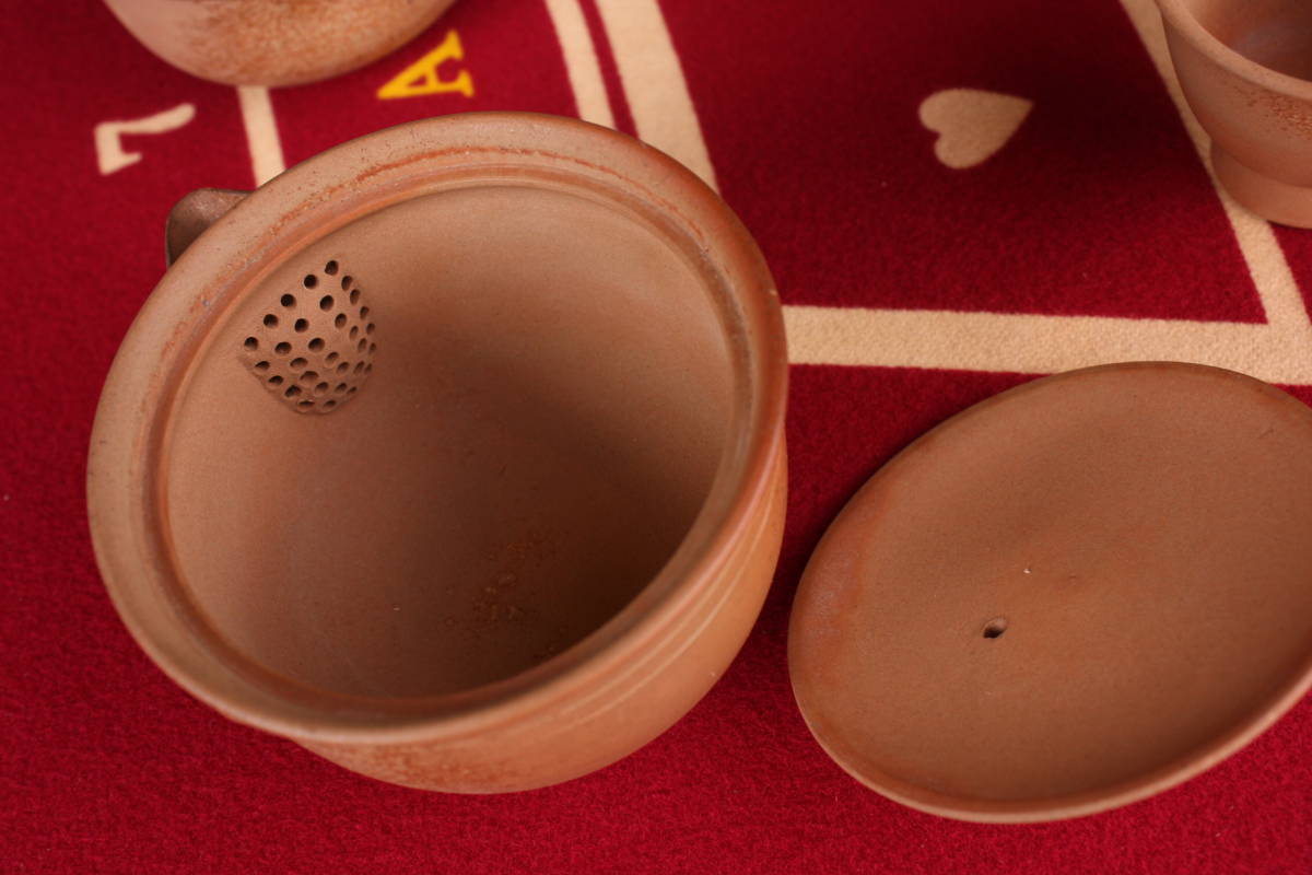 備前焼 木村陶峰造 煎茶器揃え 宝瓶 湯冷まし 茶道具 共箱 【公式通販】