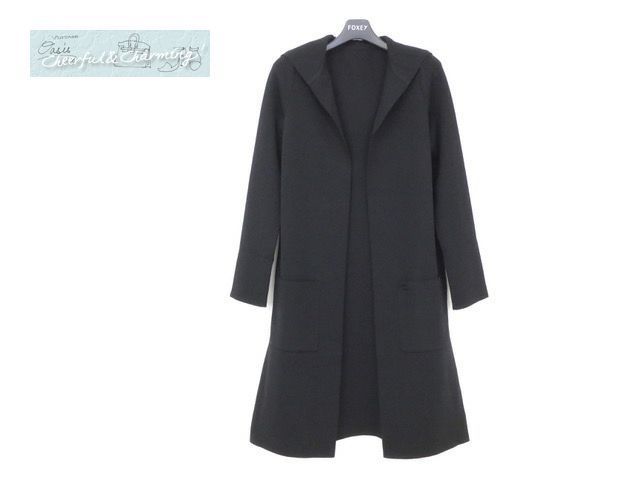 定価¥88,000♡FOXEY スレンダーフーディ(フリーサイズ) 未使用 FOXEY カーディガン スレンダーフーディ F ブラック 人気の