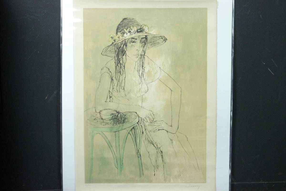 真作保証ジャン・ジャンセン「母と子」リトグラフ 直筆サイン 版画