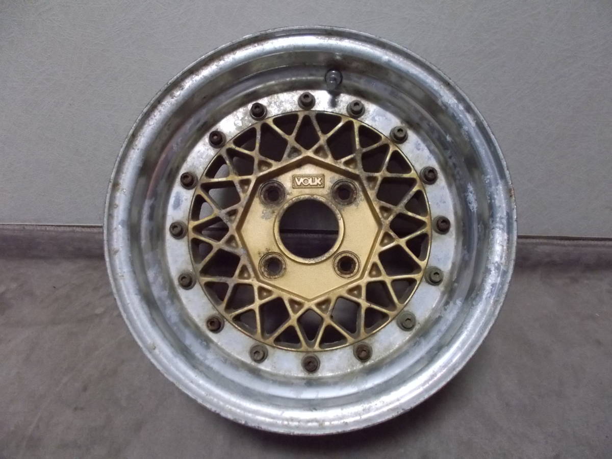 VOLK ボルク メッシュ 旧ロゴ 14inc 7J ピッチ114.3 4穴 深リム 旧車