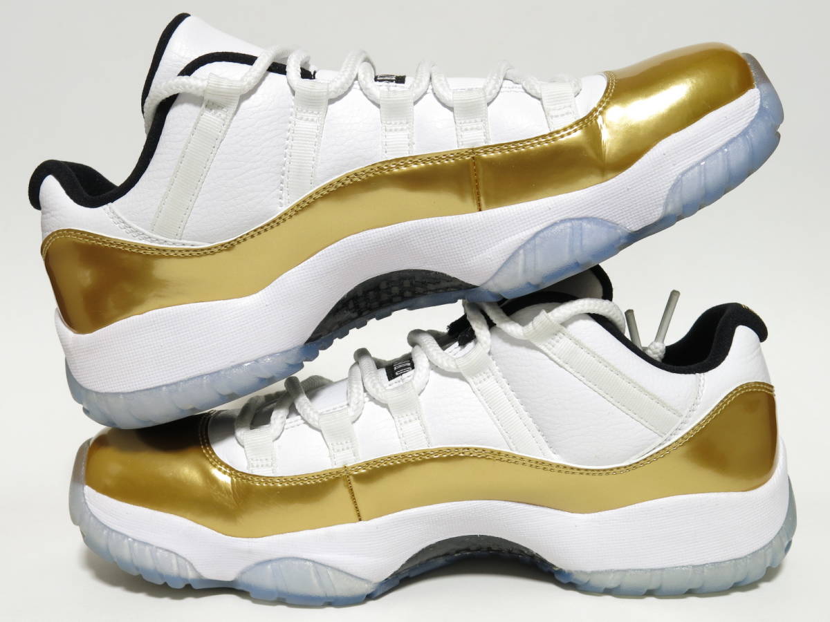 ☆2016 NIKE AIR JORDAN 11 XI RETRO LOW Closing Ceremony 白x金
