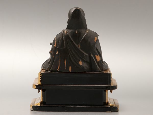 Y803. 仏教美術 江戸時代 東都御蔵前住人 大仏師榮祐作 木彫 玉眼 日