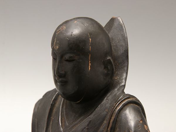 Y803. 仏教美術 江戸時代 東都御蔵前住人 大仏師榮祐作 木彫 玉眼 日