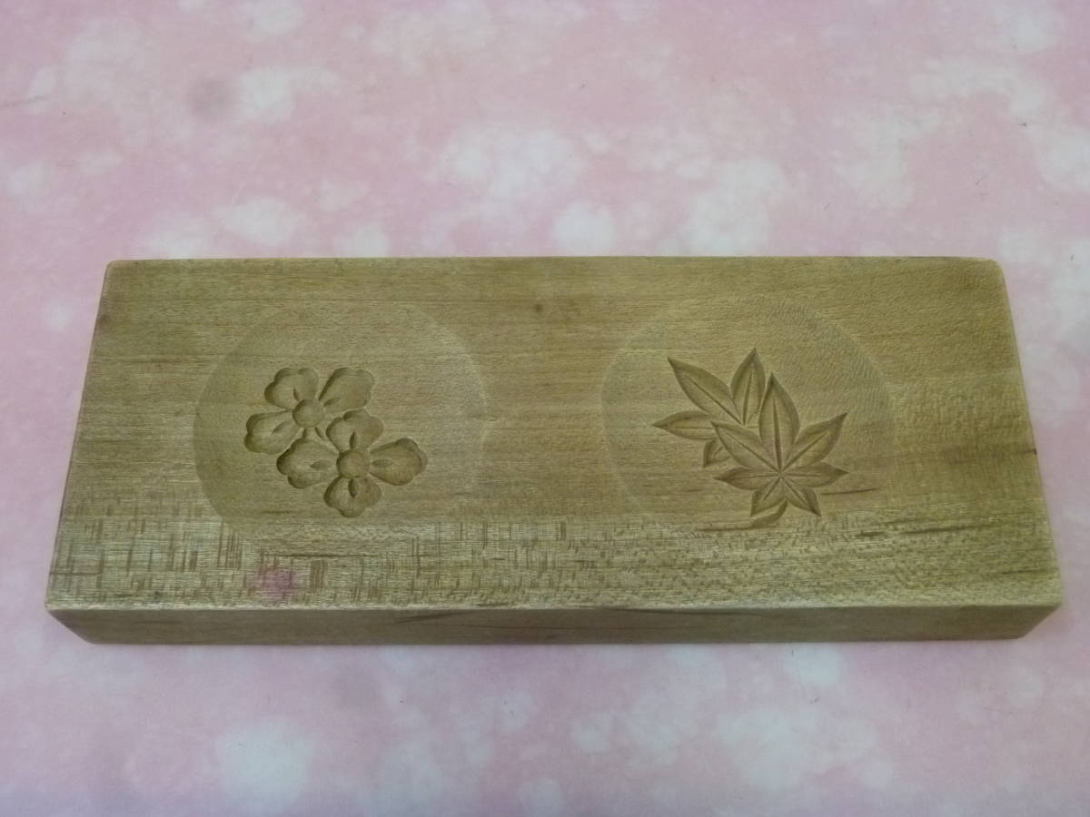 木型 木製 菓子型 和菓子 古道具 KUNNKENN 古い 落雁 和菓子道具 当時 