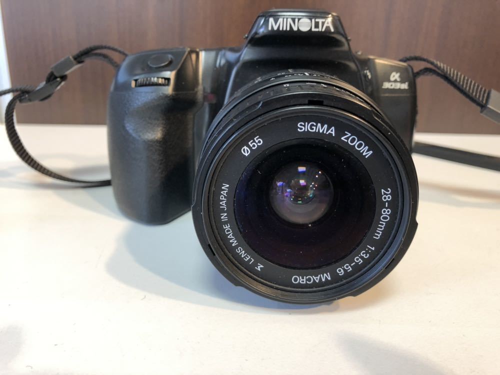 カメラ用品 まとめ MINOLTA α303si 28-80mm 1:3.5-5.6 レンズ 100-300mm 1:4.5-6.7 フラッシュ ARROW ACE QA-18 ケース付き_2