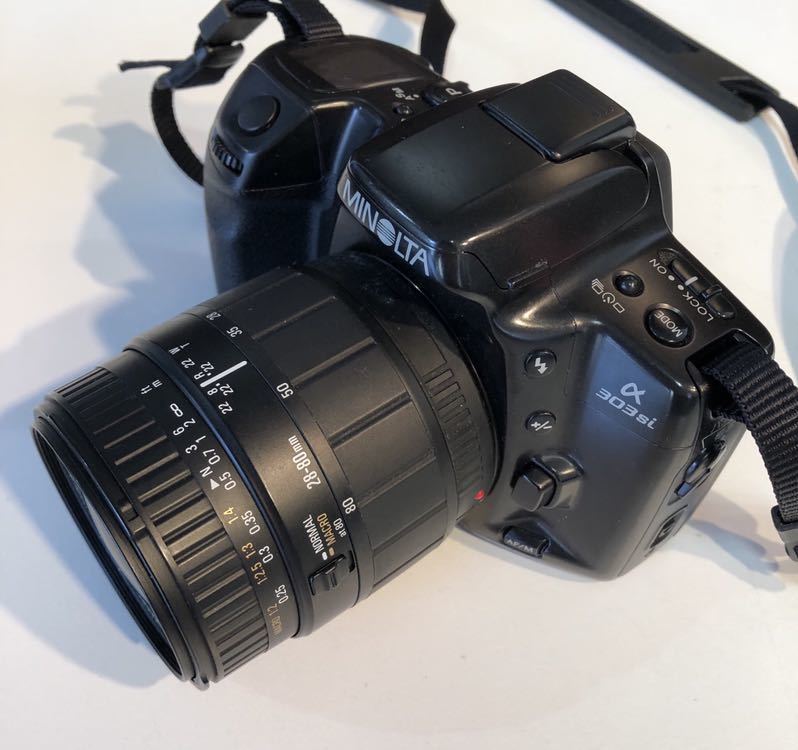カメラ用品 まとめ MINOLTA α303si 28-80mm 1:3.5-5.6 レンズ 100-300mm 1:4.5-6.7 フラッシュ ARROW ACE QA-18 ケース付き_4