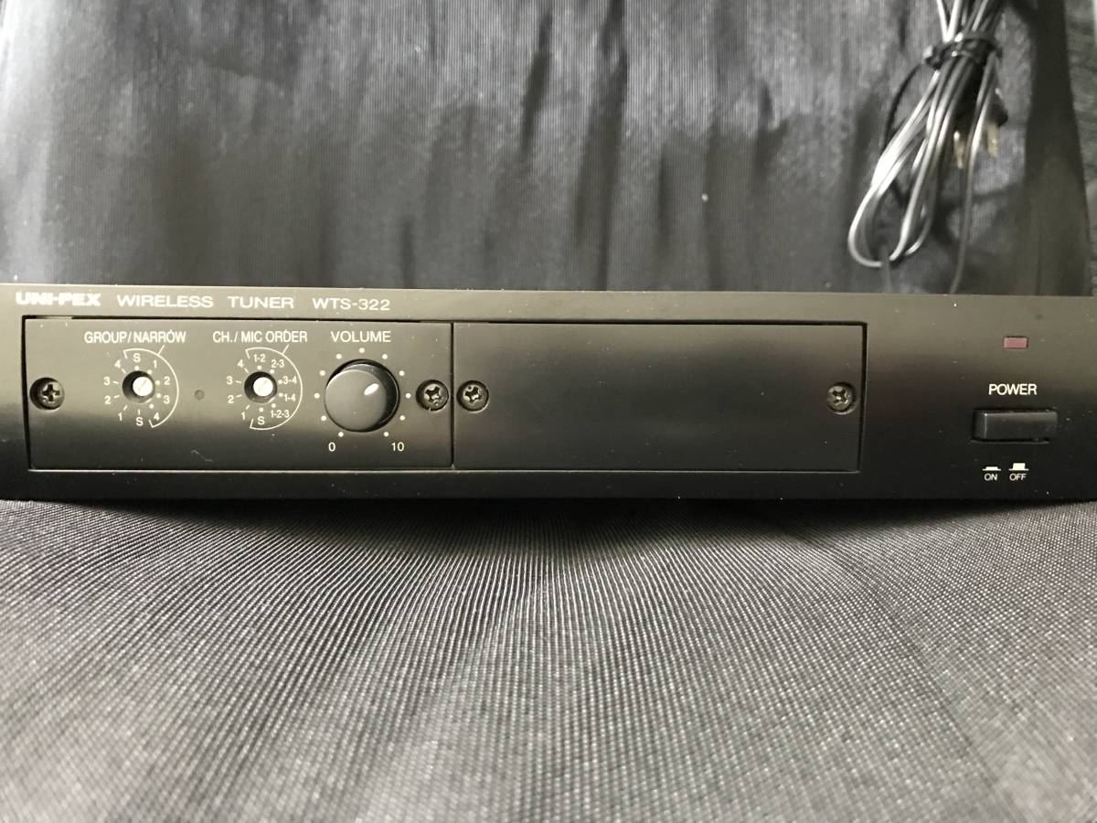 WTS-322UNI-PEX 300MHz ワイヤレス受信機 2ch用 チューナーユニット