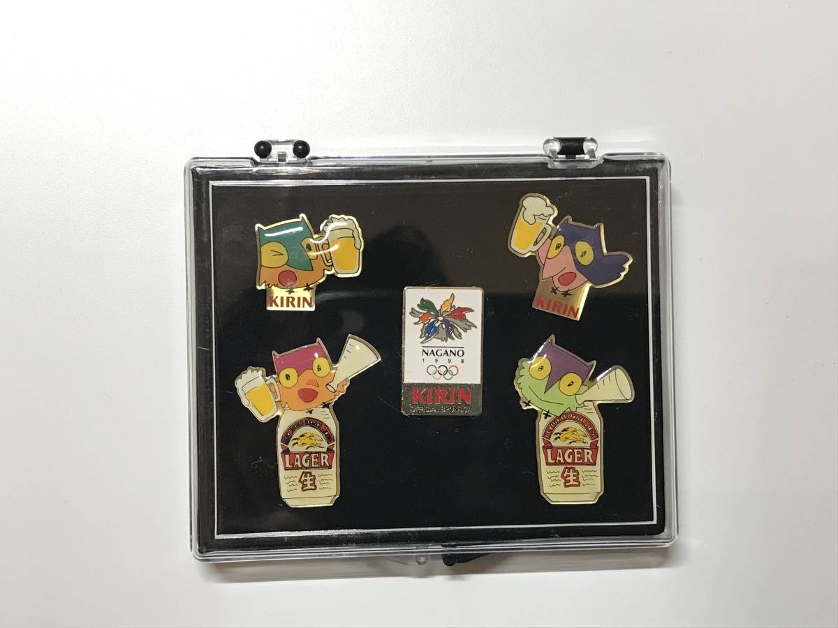 1998年 長野オリンピック スノーレッツ ピンバッジ KIRIN キリンビール 