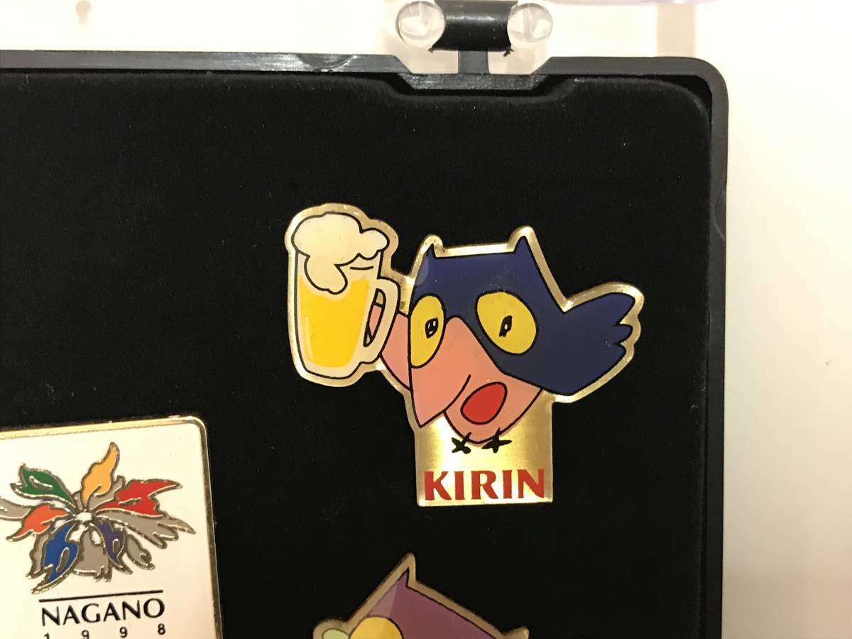 1998年 長野オリンピック スノーレッツ ピンバッジ KIRIN キリンビール 