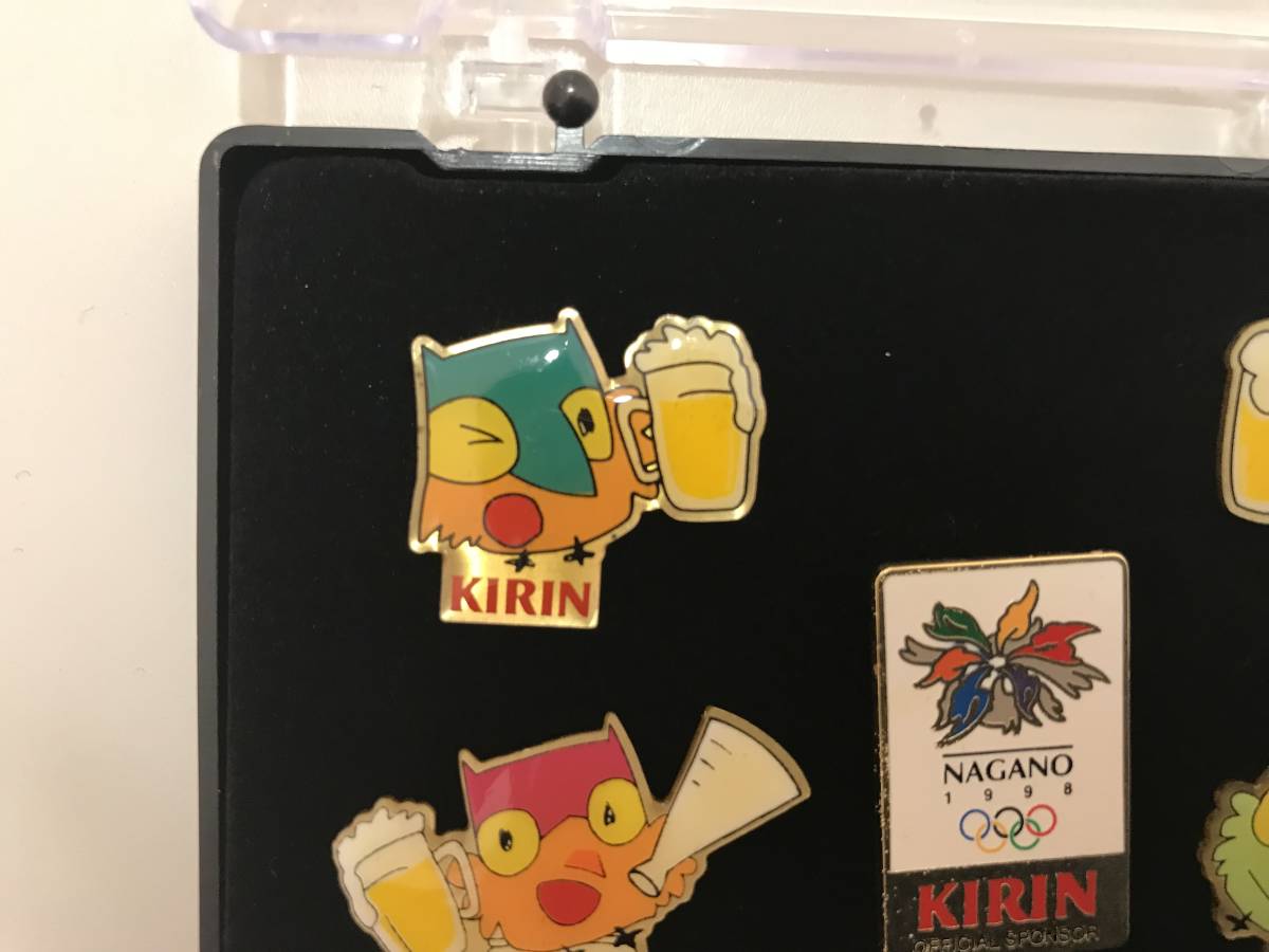 1998年 長野オリンピック スノーレッツ ピンバッジ KIRIN キリンビール 