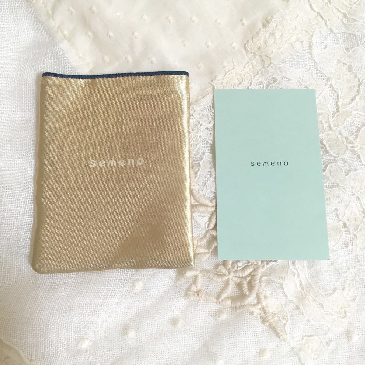 美品 semeno セメノ 蕾フラワー ブレスレット シルバー×ゴールド お花