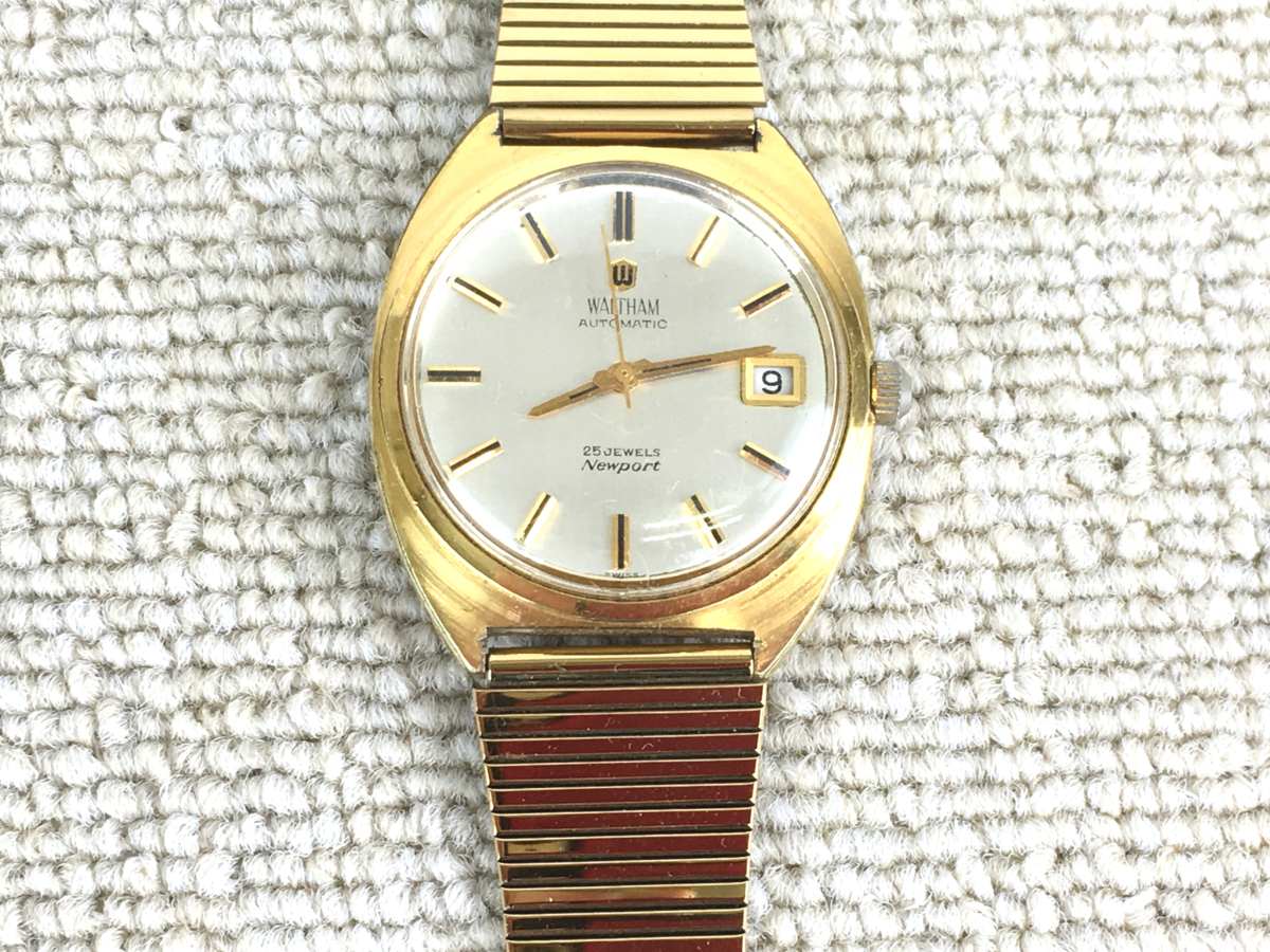 ☆ジャンク品☆腕時計 WALTHEM newport ウォルサム ニューポート 