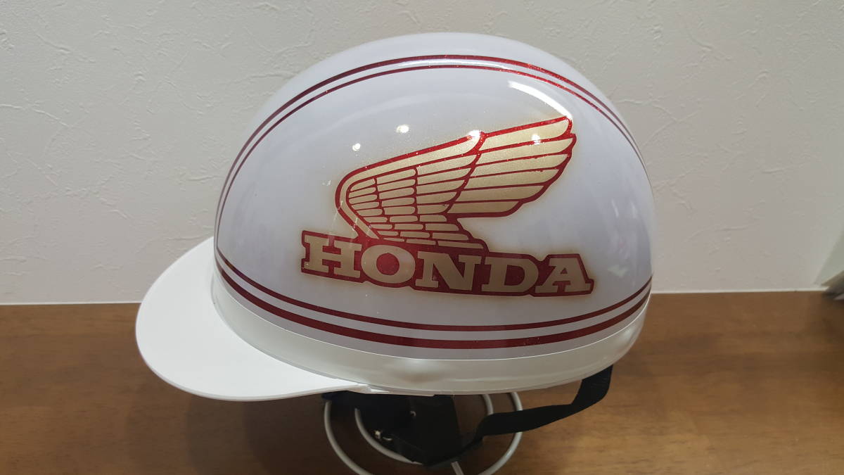 HONDA 半帽ヘルメット ホワイト/レッド 楽天市場】赤 半キャップ（種類